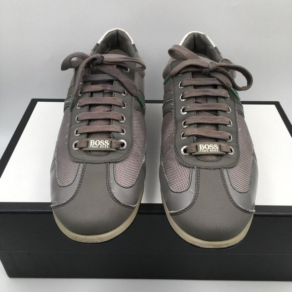 Hugo Boss Hybrid 5038841 Fashion Grey Sneaker Shoes Lace up Men's